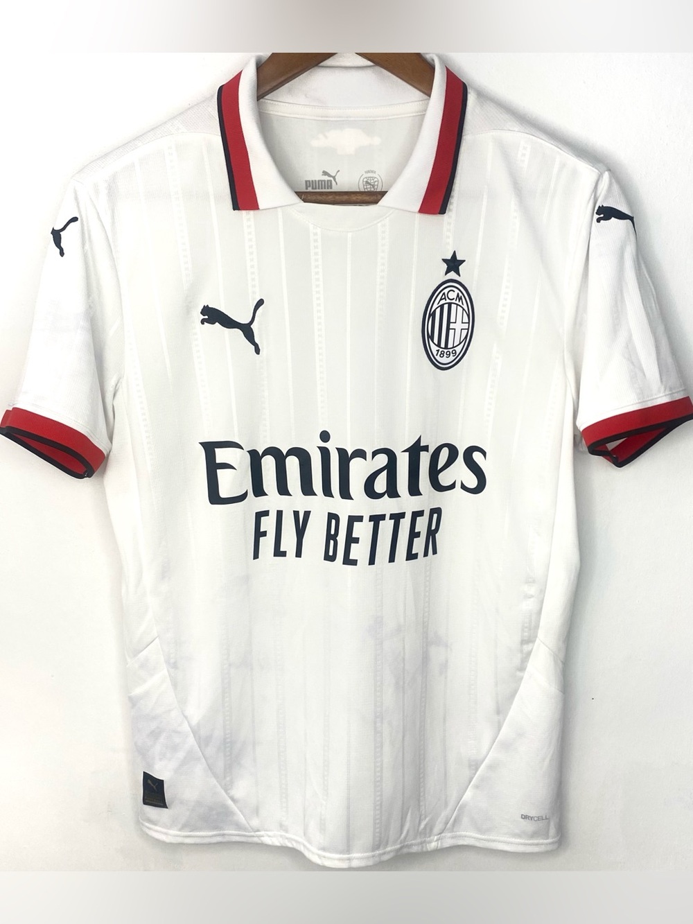 Puma AC Milan 125th Anniversary DryCell Away White Soccer Jersey Youth Size XL
